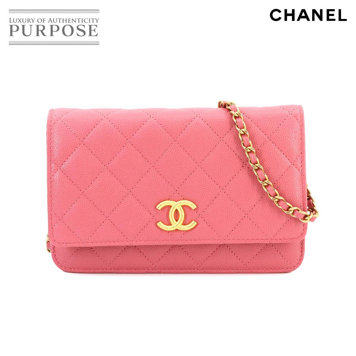 CHANEL マトラッセ キャビアスキン ウォレット♡ 長財布 ピンク 4121.jpg