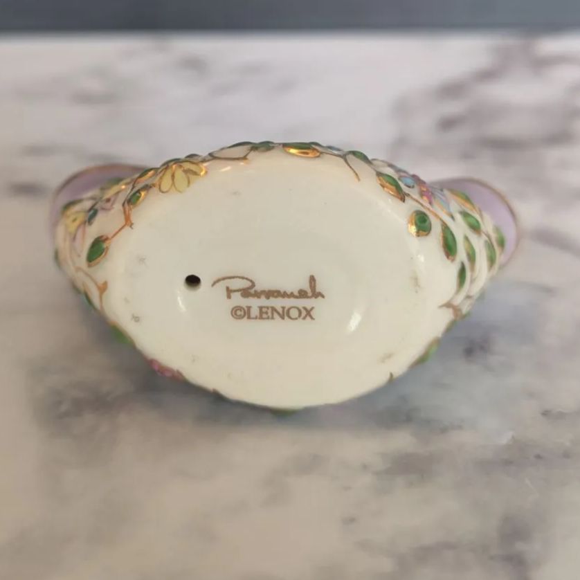 訳あり品 LENOX レノックスペルシャ猫 陶器 置物 キャット 24K