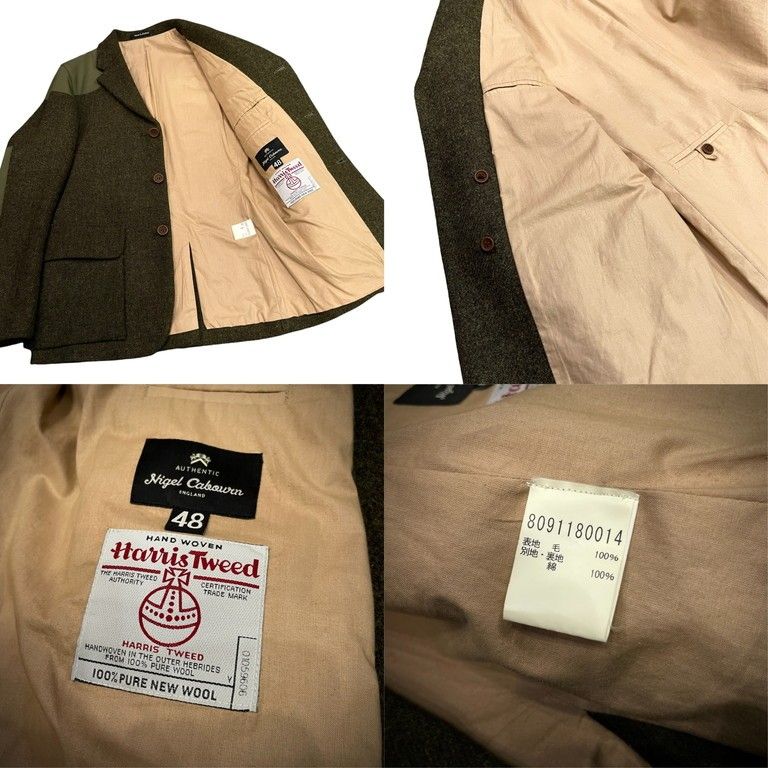 r*n様 Nigel Cabourn マロリージャケット ハリスツイード いまや絶滅危惧!?となったスタンダードなマロリージャケットは湿気を