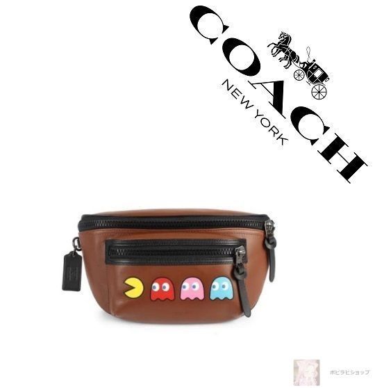 COACH コーチ バッグ F72922 パックマンコラボ ボディーバッグ ウエストバッグ クロスボディー アウトレット品 - メルカリ