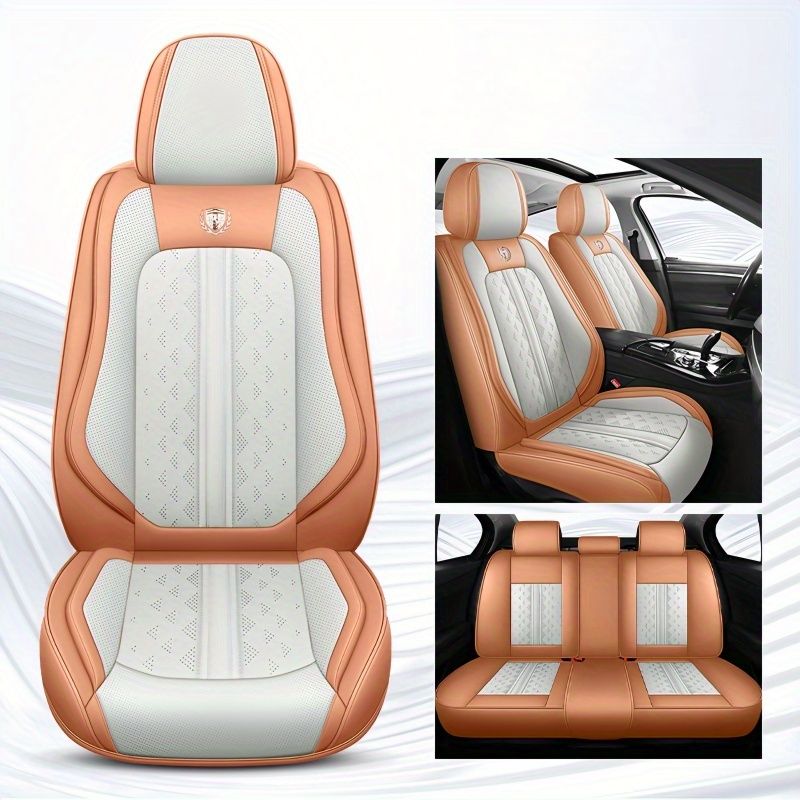 プレミアムカーシートカバー プロテクター アクセサリー 2ピース フロントナパレザー 自動車 ユニバーサルフィット クッション 車 セダン クーペ SUV ピック OASIS AUTO カーシートカバー アクセサリー フルセット プレミアム