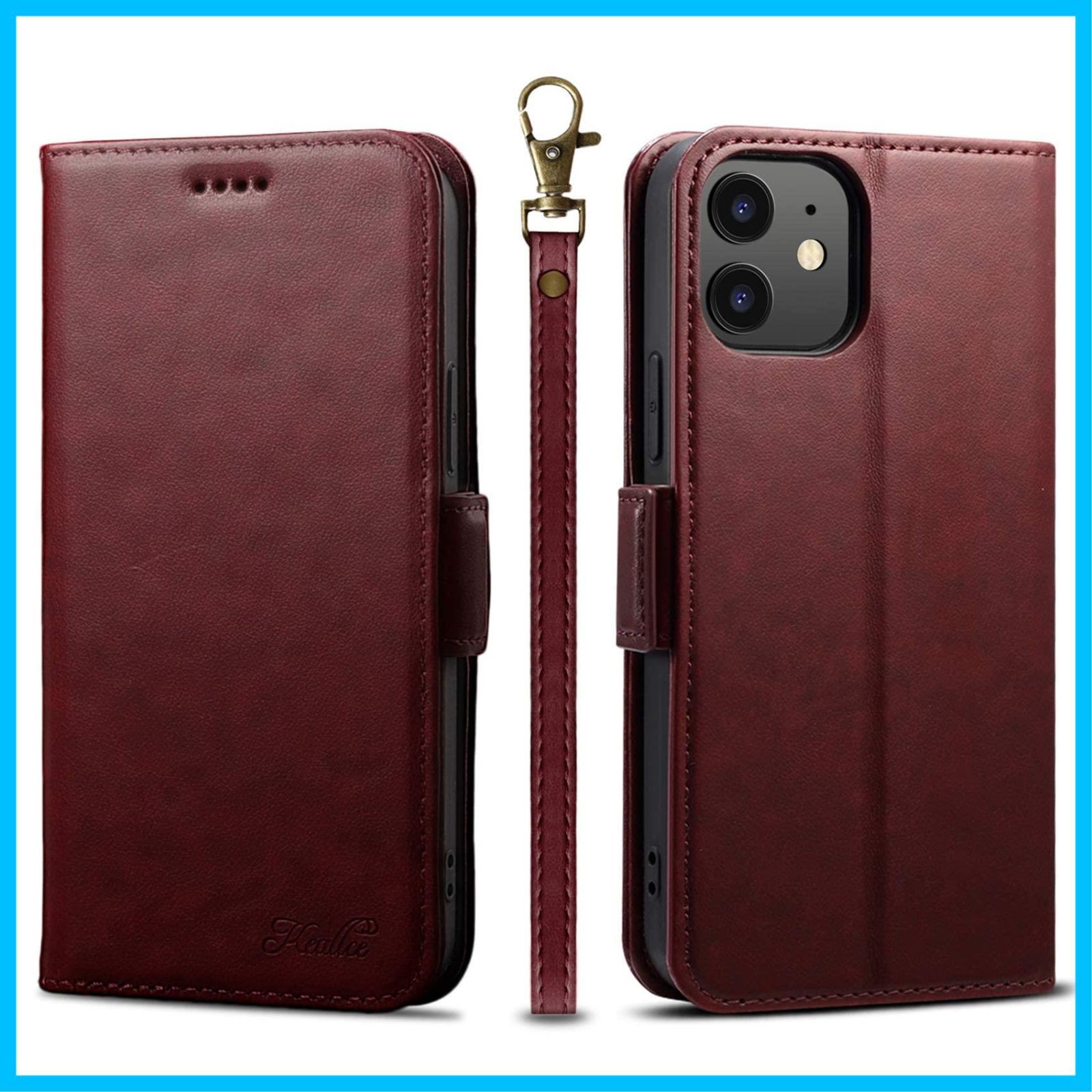 【数量限定】iPhone iPhone 12 mini 手帳型ケース アイフォン12 mini 12 ケース 手帳型 カード収納 ストラップ付き 保護力 手帳型 サイドマグネット スタンド機能付き iPhone 12 ミニ ケース ケース 手帳