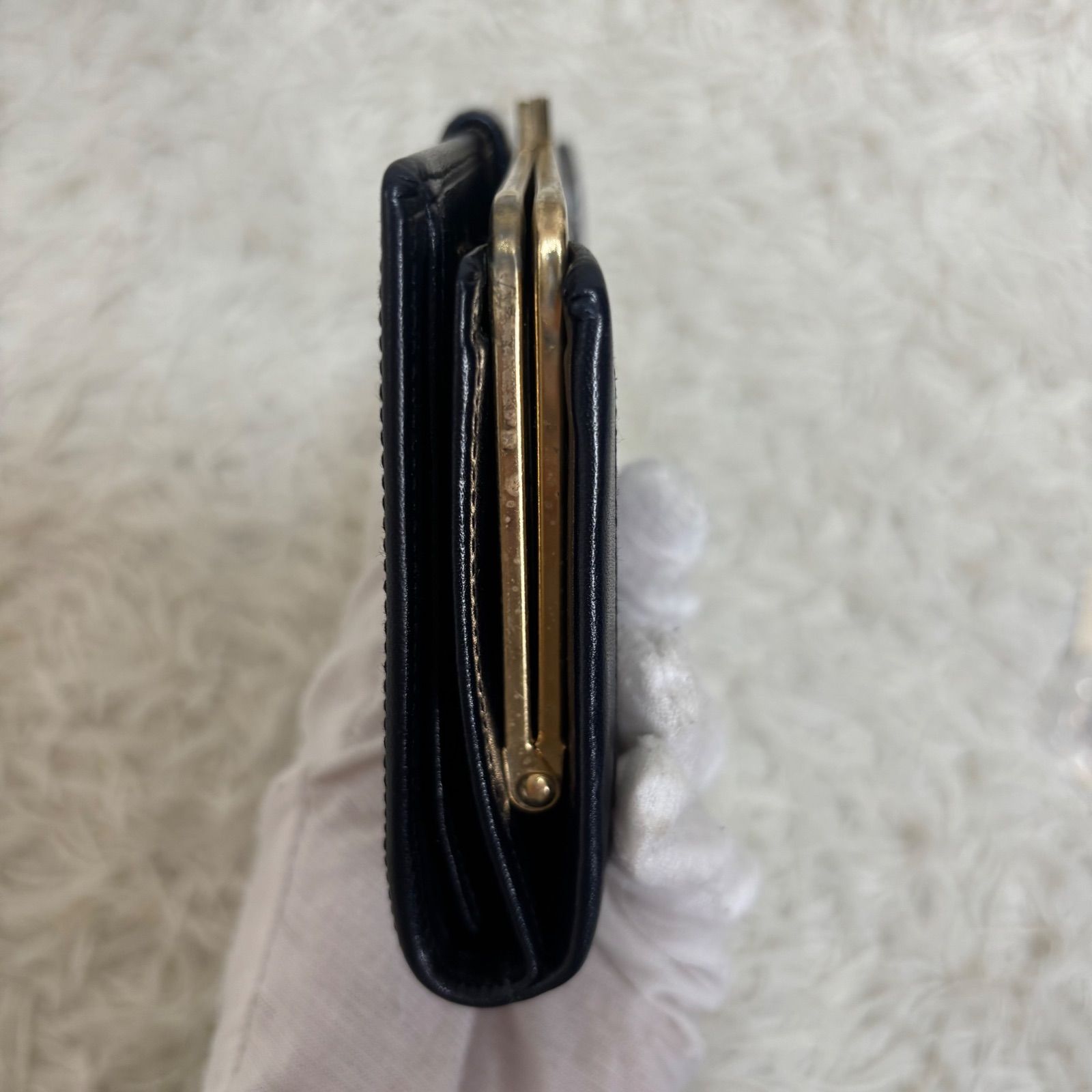 極美品✨ジバンシー 長財布 がま口 4G ネイビー ジバンシィ