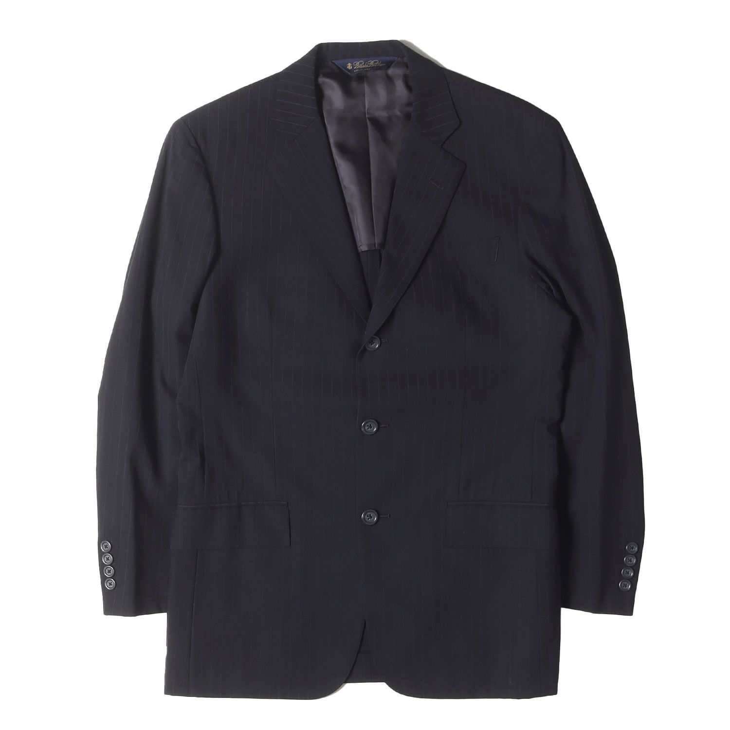 BROOKS BROTHERS ブルックスブラザーズ ネイビー 紺 サイズ 36SHT 30W ピンチェック ウールポリ セットアップ スーツ メンズ