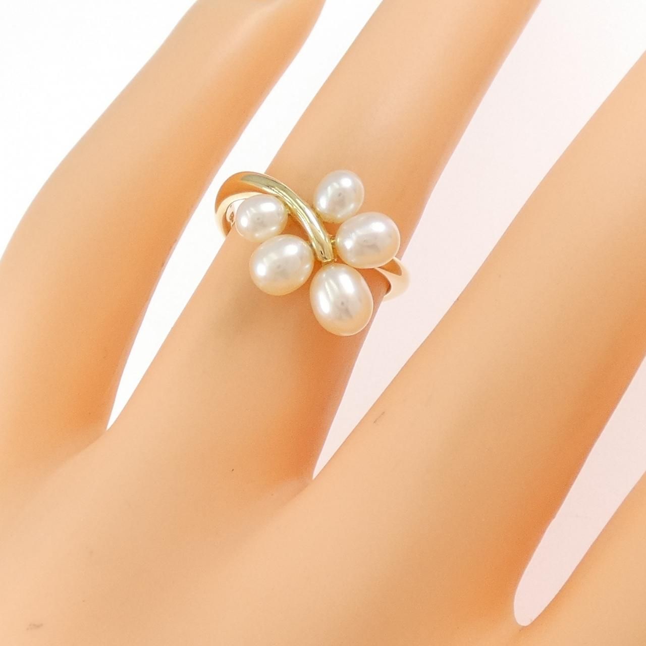 ミキモト MIKIMOTO 11号 リング ベビーパール 3.6mm K18 YG イエロー