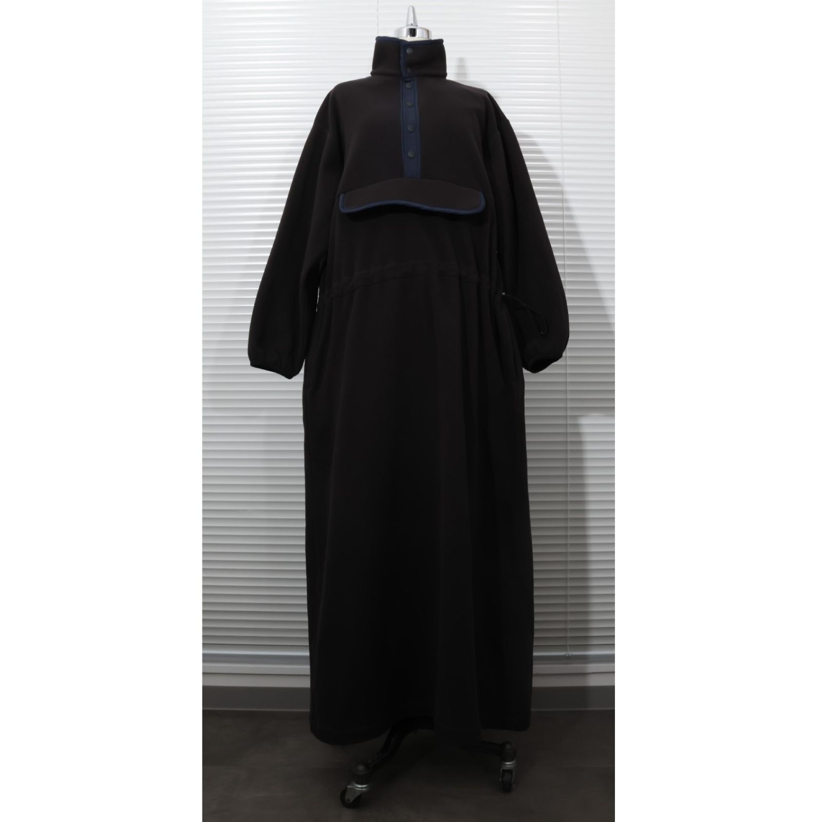MEYAME メヤメ FLLECE SNAP LONG DRESS フリース スナップ ロング 