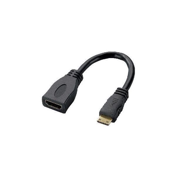 (まとめ)エレコム タブレットPC用HDMI変換ケーブル(タイプA-タイプC) TB-HDAC2BK