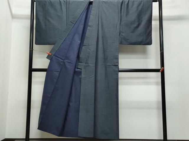 平和屋着物○男性 紬 アンサンブル 色無地 百入茶色 正絹 逸品