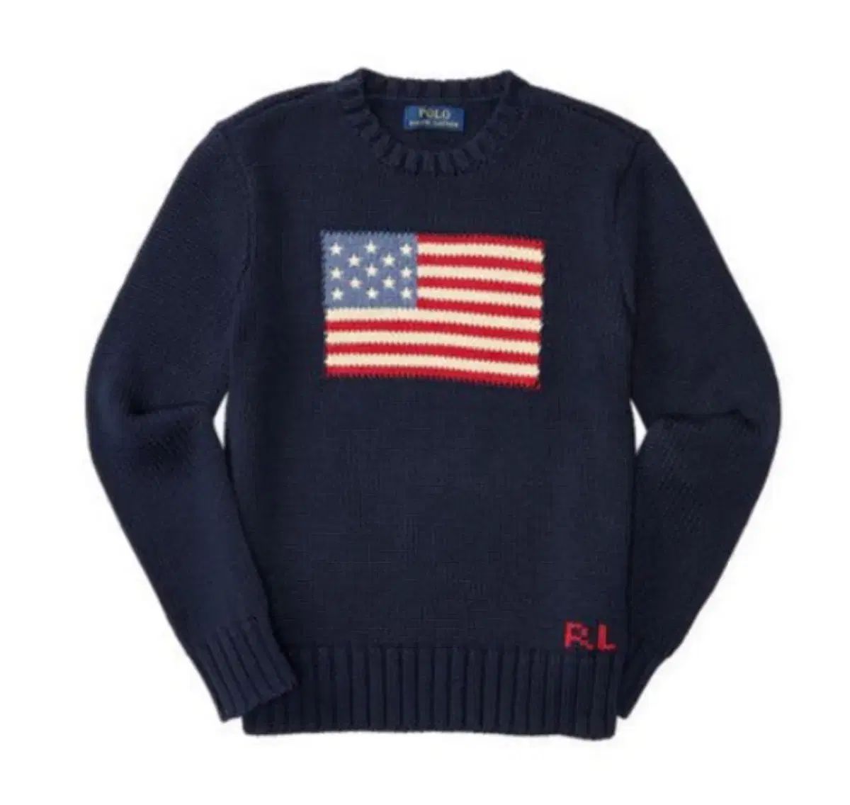 ポロラルフローレン　星条旗ニット　ネイビー 中古・古着通販】POLO RALPH LAUREN (ポロ・ラルフローレン