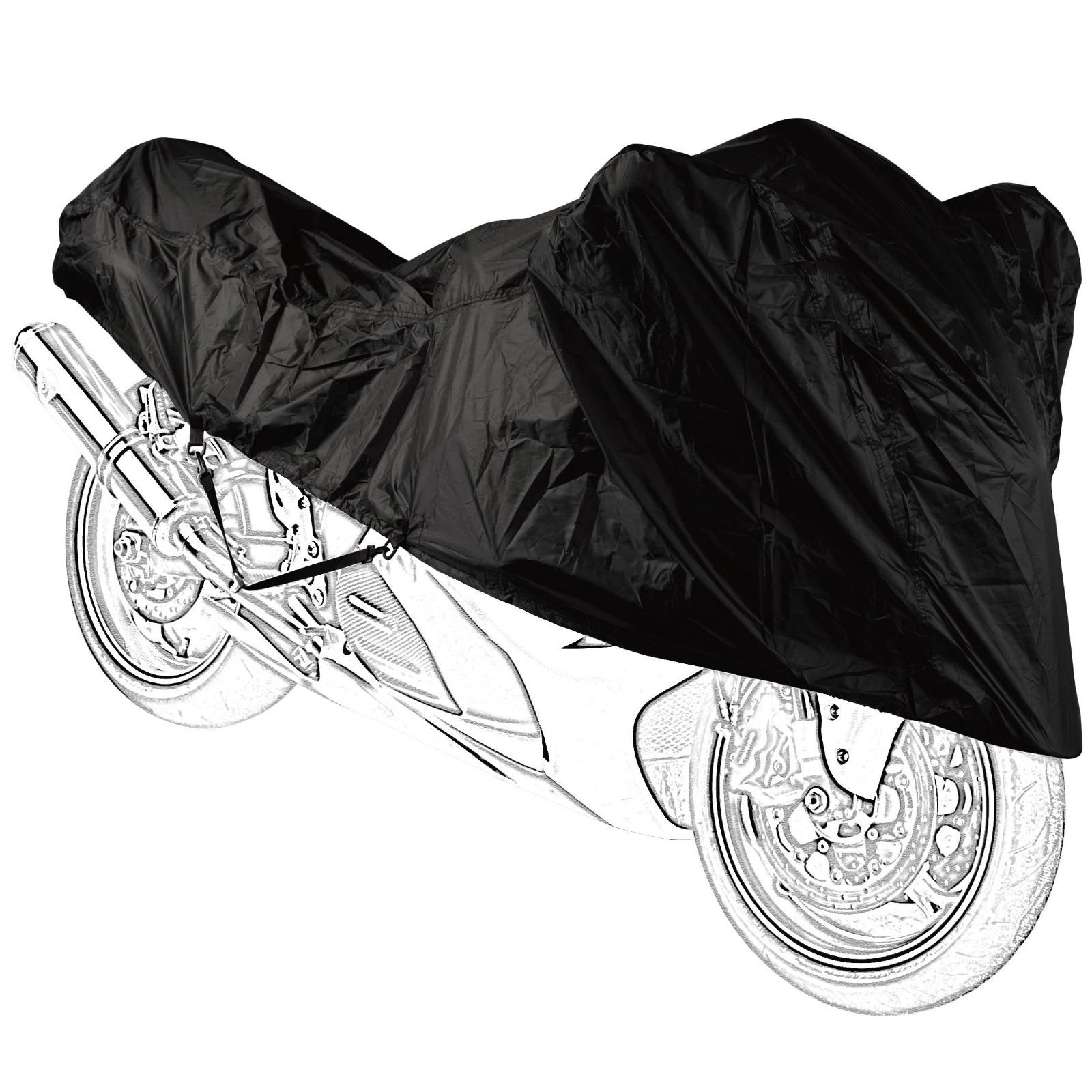 キャンプ ロングツーリング 軽量 雨除け 防塵 バイクカバー (Lサイズ) ハーフ 【所ジョージの世田谷ベース掲載】Barrichello(バリチェロ)
