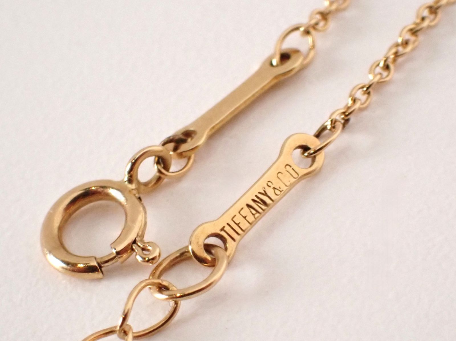 TIFFANY&Co.(ティファニー) Pt900/K18 ハートシェイプダイヤネックレス