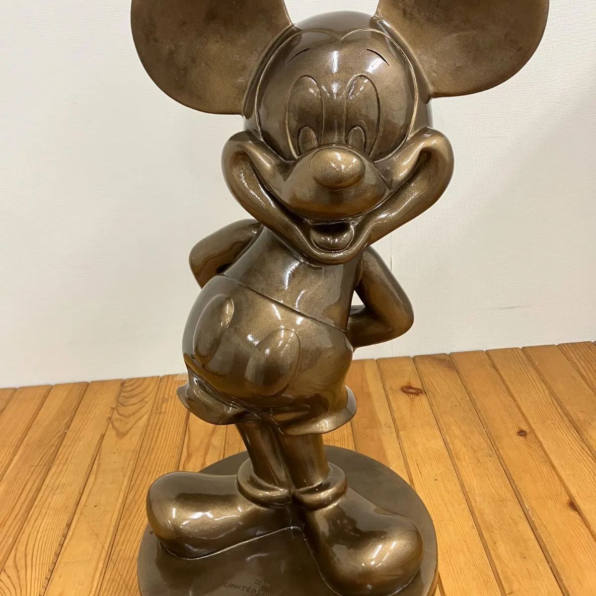 【限定1000】Disney ディズニー　ミッキーマウス　ブロンズ像　希少品 ミッキーマウス 極大ブロンズ像 シリアルNO.0056 1000体 限定 高