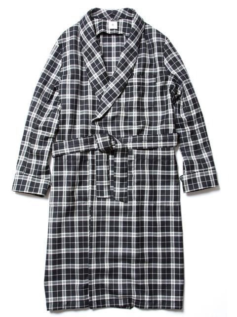 ROTTWEILER｜ロットワイラー WOOL CHECK GOWN ウールチェック ガウンコート