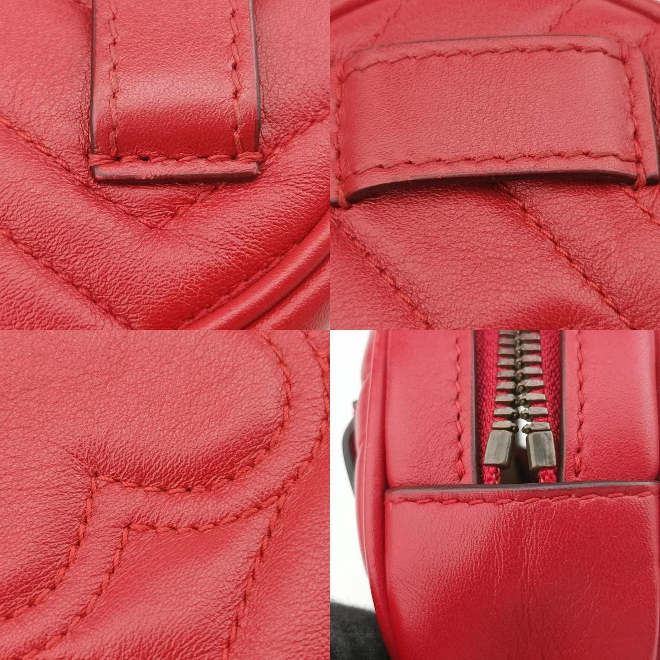 グッチGucciGGマーモントレッドレザー476434C025540549