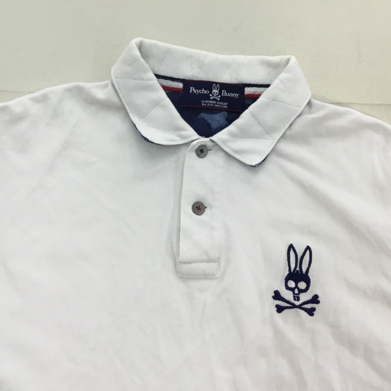 Psycho Bunny サイコバニー ポロシャツ ホワイト コットン