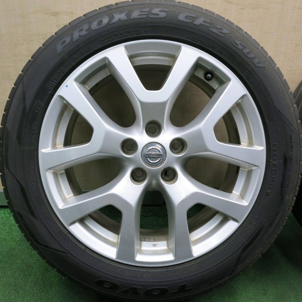 *送料無料* 4本価格★日産 T31 エクストレイル 純正 225/55R18 トーヨー プロクセス CF2 SUV 18インチ PCD114.3/5H★4062601HAノ