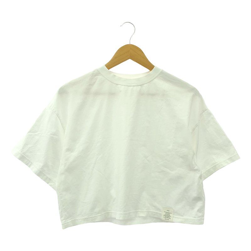 HYKE | ハイク | CROPPED SHORT SLV TEE クロップド Tシャツ | 1 | ホワイト | レディース