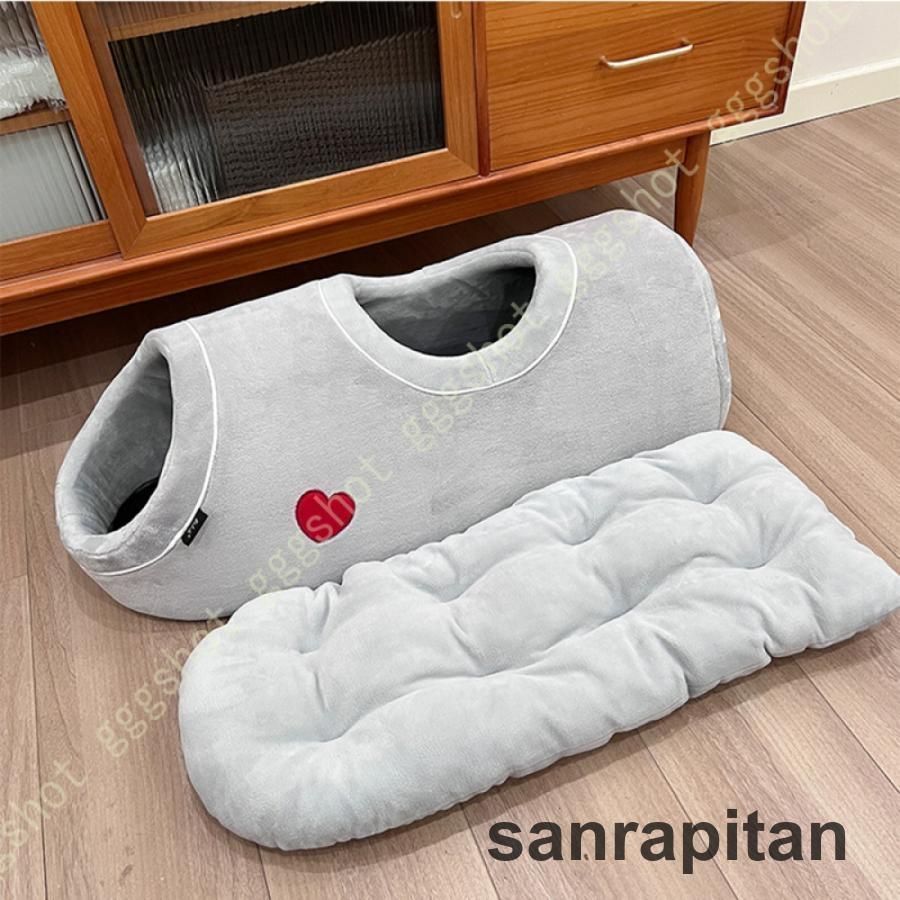猫ベッド キャットトンネル 猫ハウス ドーム型 ペットベッド トンネル 隠れ家 キャットハウスペットハウス 取り外し可 柔らかい 猫 小型犬 寝床 ペットハウス