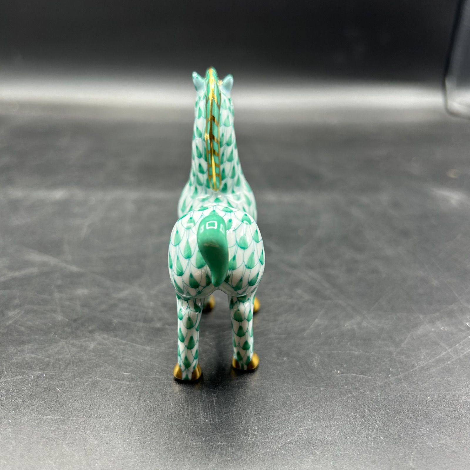 ☆ヘレンド☆ フィギュリン 陶器人形 干支 馬 2個セット ヘレンド HEREND 干支 フィギュリン 置き物 馬 申 陶器