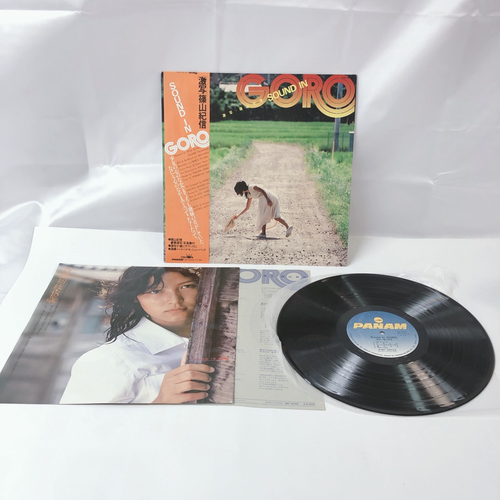 激写 篠山紀信 SOUND IN GORO レコード 斎藤初枝写真集付 - メルカリ