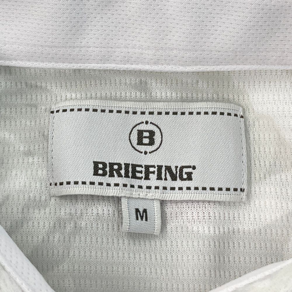 全国送料無料！ サイズ M BRIEFING GOLF ブリーフィング ノースリーブポロシャツ 総柄 グレー系 240101536834 ゴルフウェア レディース ストスト