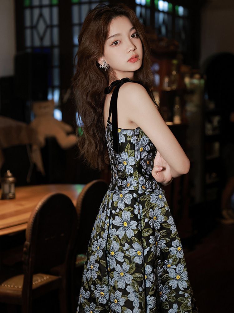 キャミソール ワンピース 花柄 ドレス パーティー 韓国 韓国 花柄 ドレス キャミソール ワンピース パーティー 韓国 - メルカリ