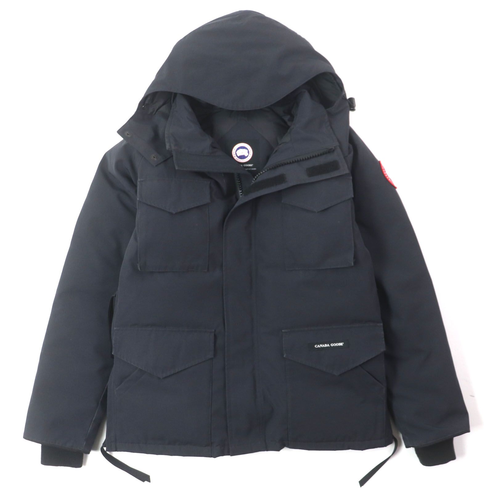 カナダグース 4071MA CONSTABLE PARKA コンスタブルパーカー ポリエステル コットン フード ロゴワッペン付き ダブルジップアップ ダウンジャケット ダークネイビー XS 日本サイズS相当 カナダ製 メンズ