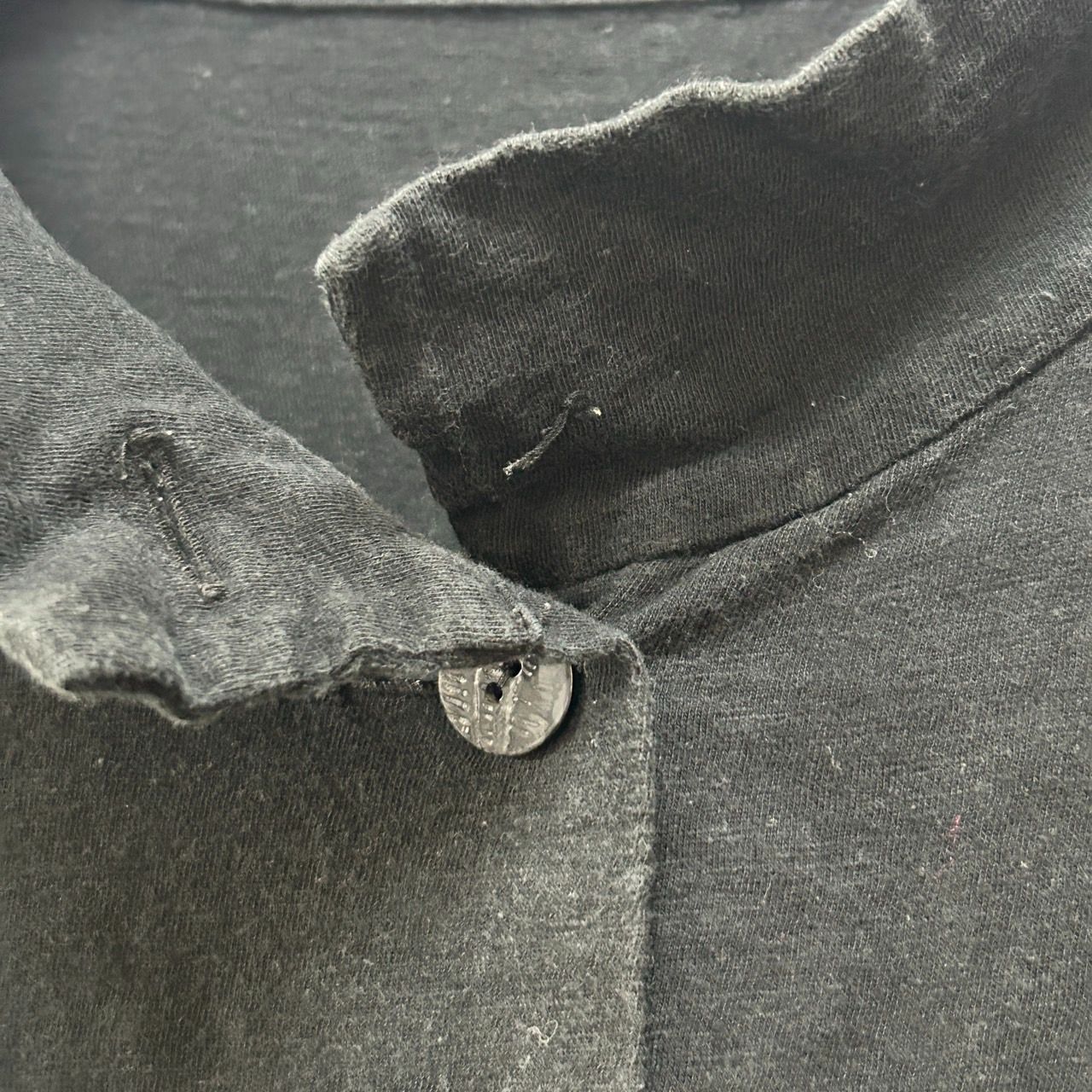 慈雨【40】ブラック カーディガン 長袖トップス 日本製 センソユニコ