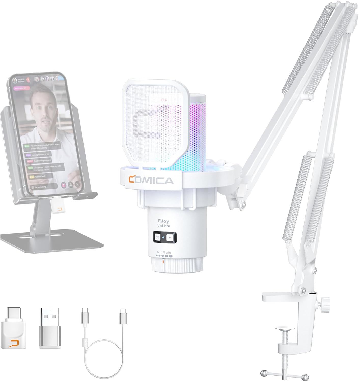 EJoy Uni Pro RGB ワイヤレスマイク　新品未使用 Amazon.co.jp: 【COMICA 革新登場】ワイヤレスUSBコンデンサー