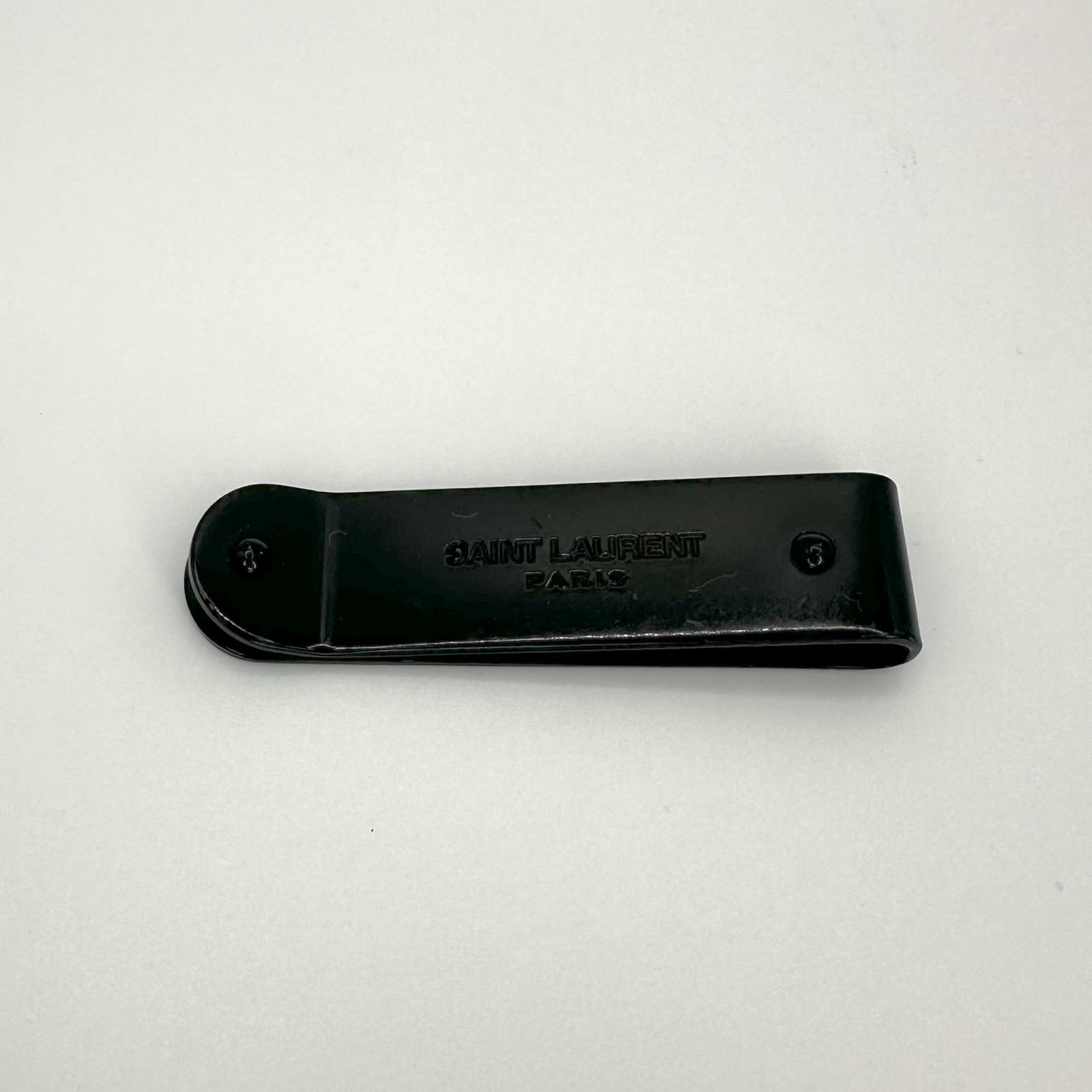 かい出品 SAINT LAURENT】サン ローラン マネークリップ ブラック 財布