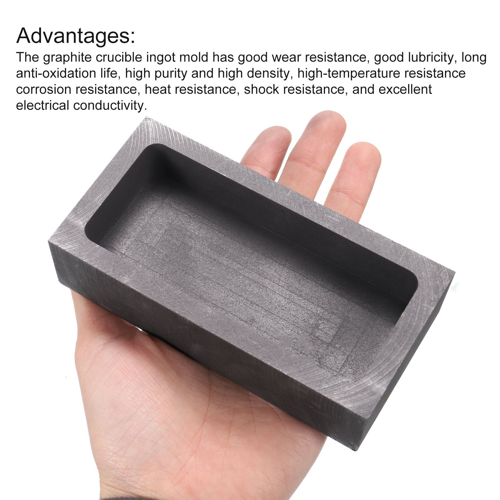 uxcell 金銀グラファイトインゴット鋳型クルーシブル 金属
