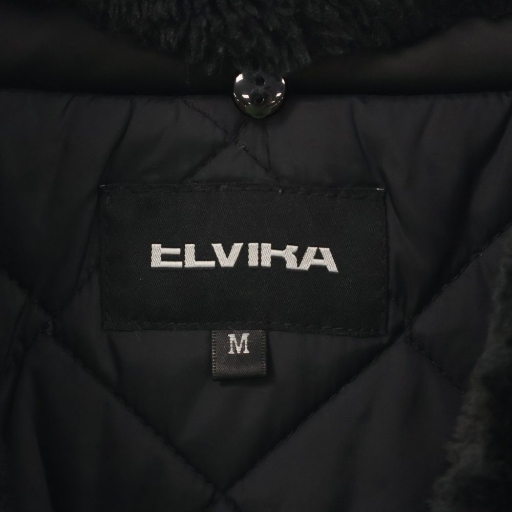 ELVIRA (エルビラ) 18AW SATIN B-10 JACKET ファー付き サテン ジップ 