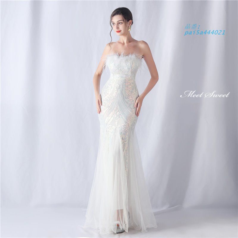 スパンイブニングドレス ウェディングドレス