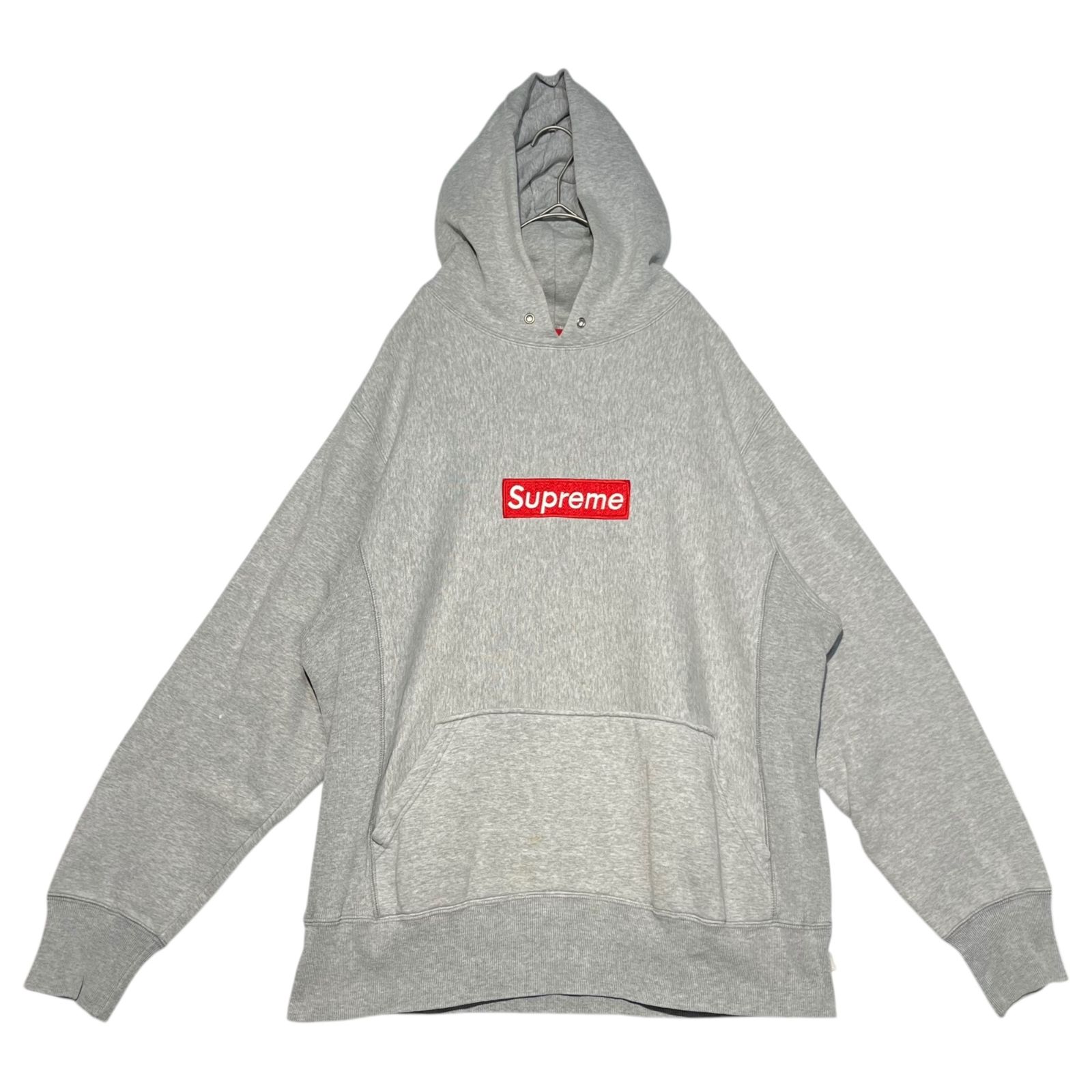 SUPREME(シュプリーム) 00's Old box logo hoodie オールド ボックス ロゴ フーディ 411FL L ライトグレー 初期  CANADA カナダ製 パーカー - メルカリ