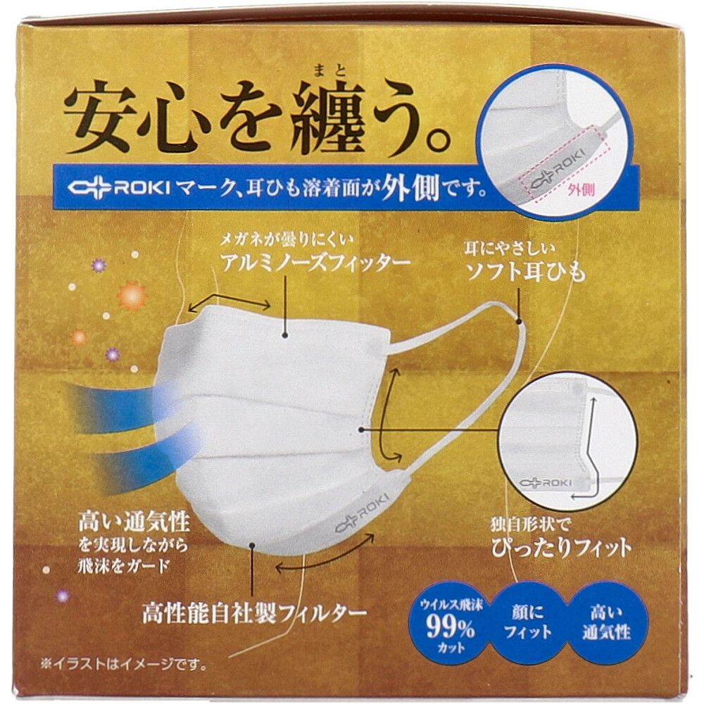 不織布マスク40枚入：大人サイズ 個包装マスク M サイズ40枚入り未