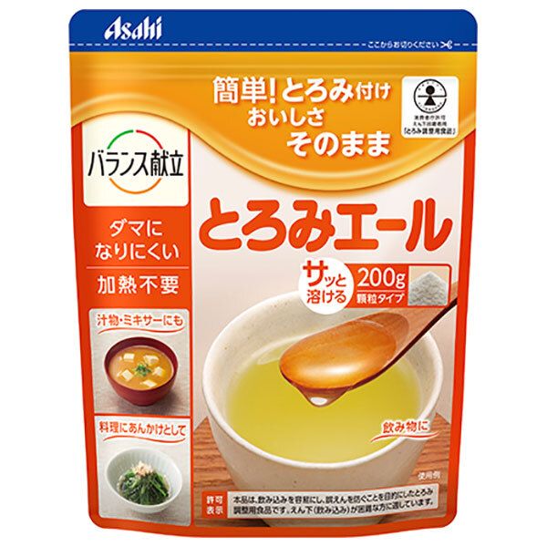 アサヒグループ食品 とろみエール 200g×6個入× 2ケース ｜ 送料無料 嗜好品 とろみ調整 介護食品 とろみ剤 介護用品