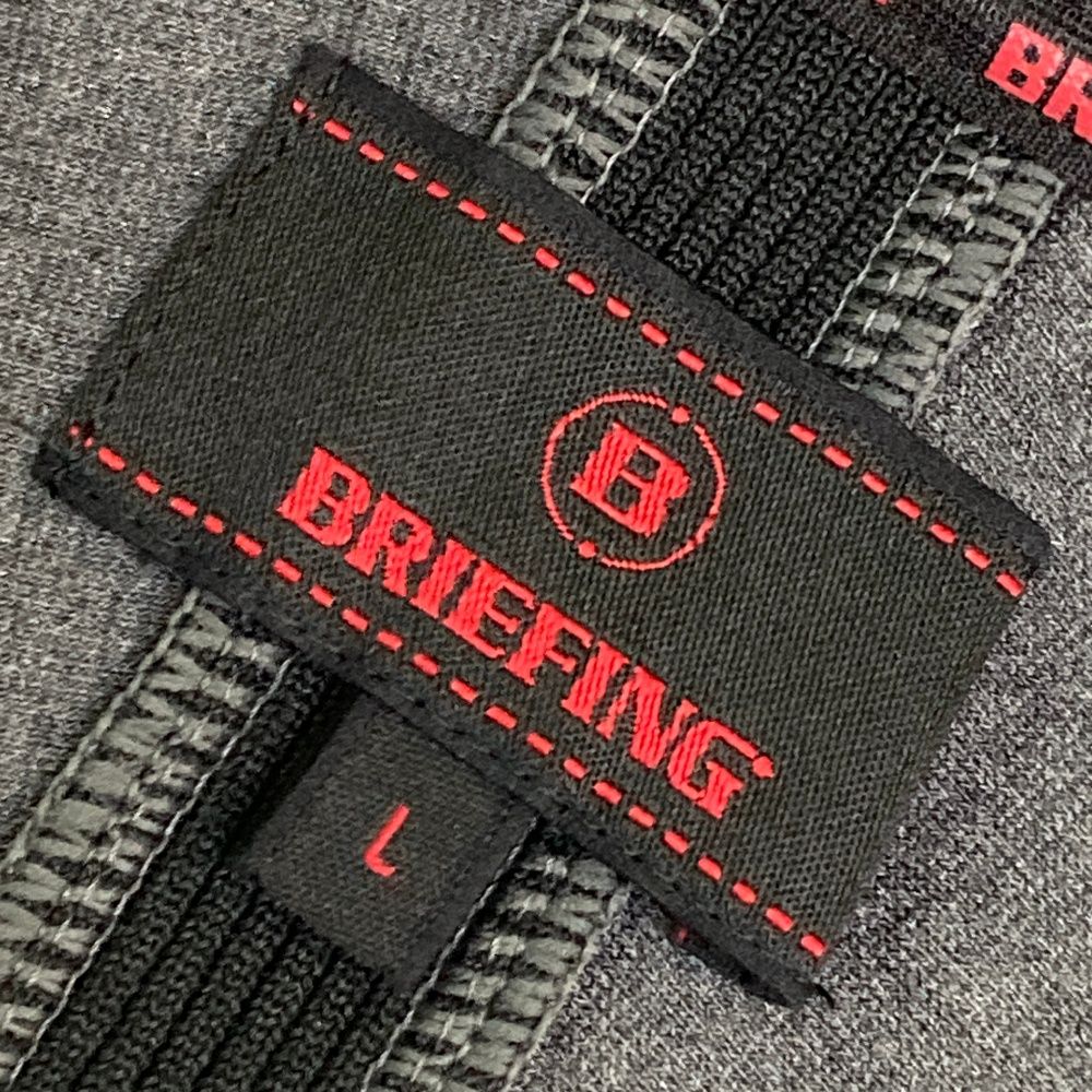 briefing golf ロゴ入り グレー 長袖 トップス L briefing golf ロゴ入り グレー 長袖 トップス L BRIEFING