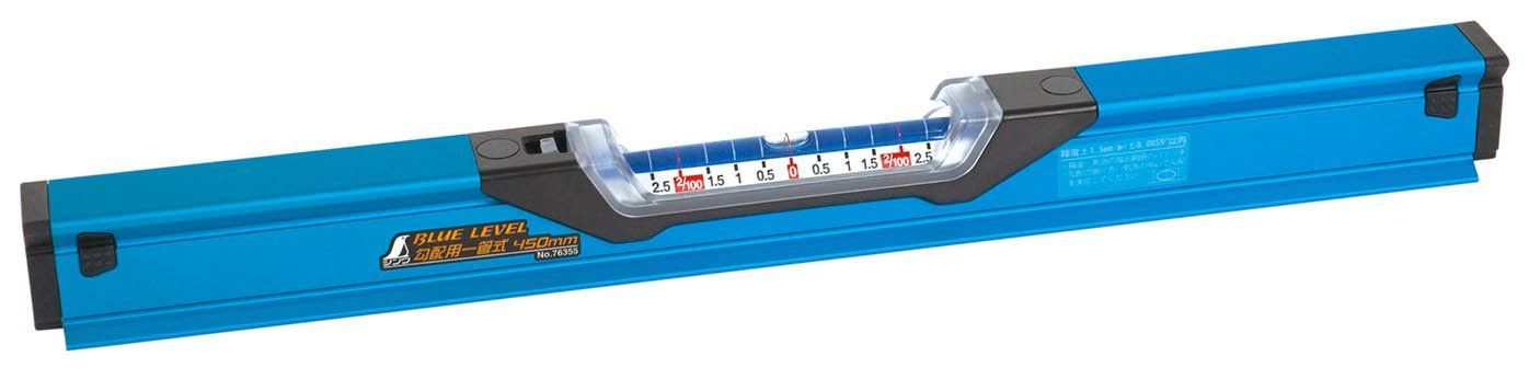 Size 450mm シンワ測定 Shinwa Sokutei ブルーレベル 勾配用一管式 450mm 76355