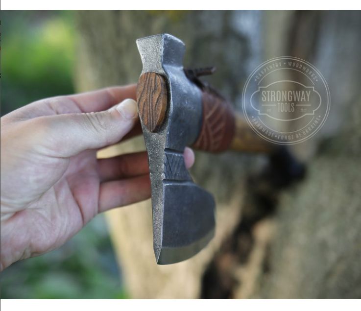 ウクライナ産】手作り斧 中型アックス2装飾付き ハチェット