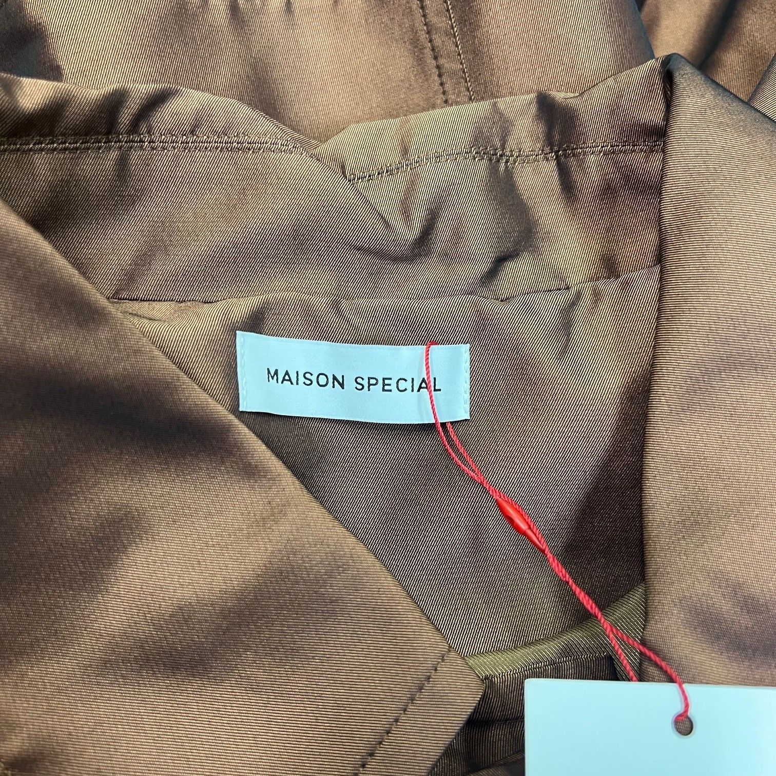 参考上代35200円 未使用品 MAISON SPECIAL Chambray Stain Collar Coat