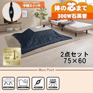 2営業日で発送 HAGIHARA 萩原 こたつ うす掛け布団 2点セット カルテス7560MGY ビケ7560NV 北海道 沖縄 離島配送不可