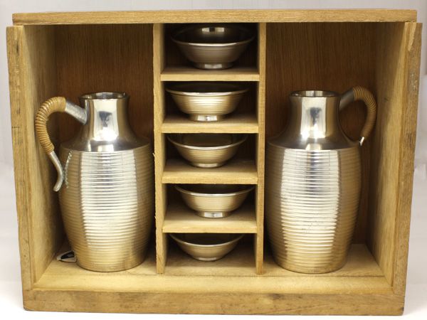 錫製 本錫 酒器7点セット ちろり お猪口 ちろり2個 猪口5個 盃
