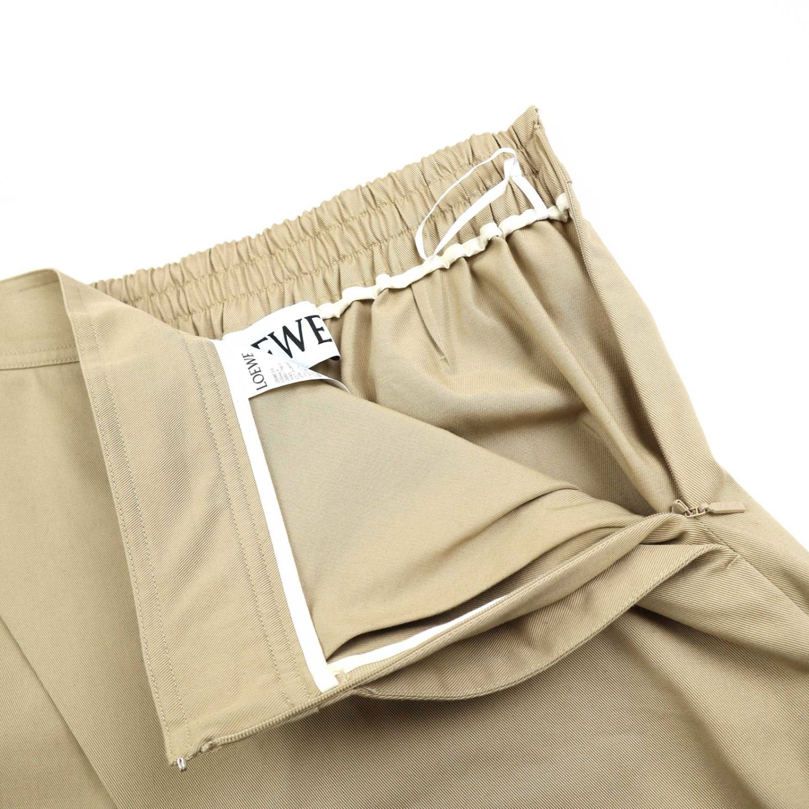 LOEWE ロエベ 24SS クロップドワイドラップトラウザーズパンツ 