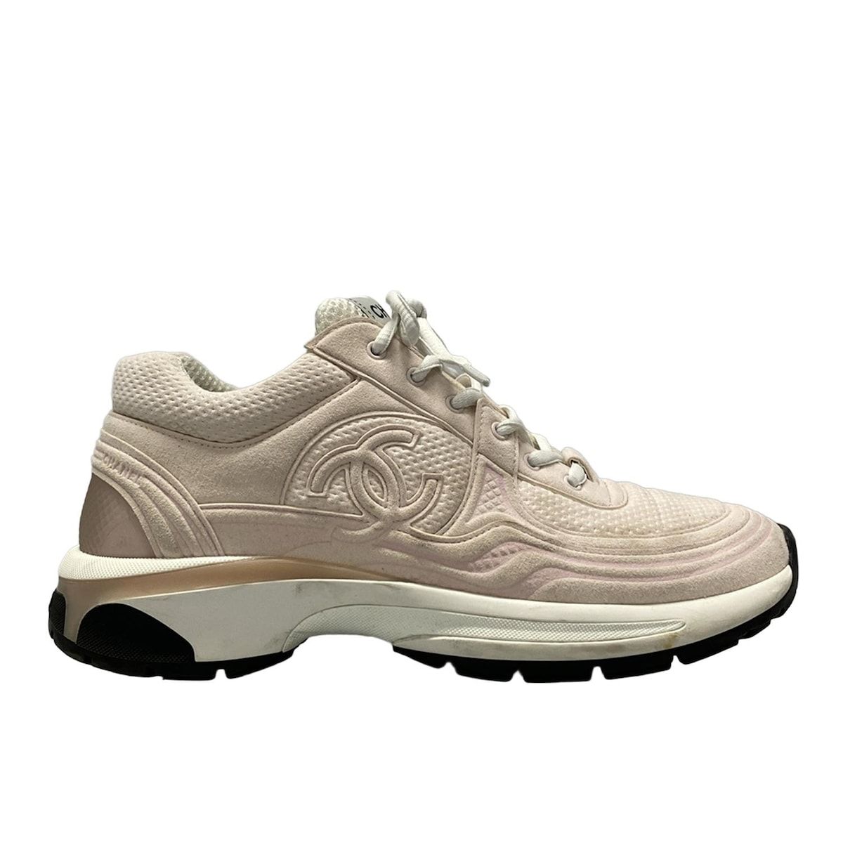 CHANEL❤️スニーカー CHANEL(シャネル) スニーカー レディース - G45077 ピンク×白