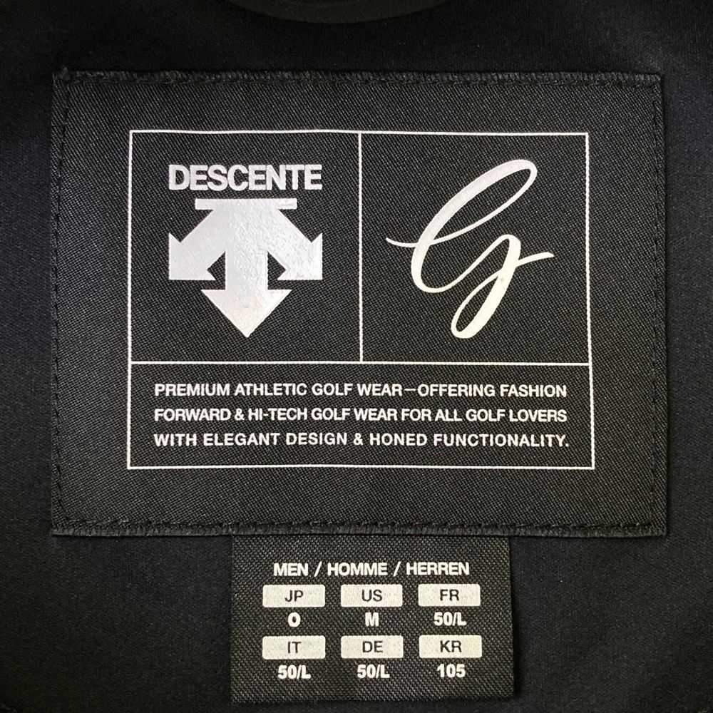 DESCENTE GOLF メンズジャケット Oサイズブラック/グレー