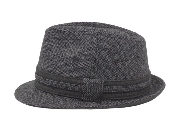 SJDオリジナル【小さいサイズ・S】ツマミ型 HAT つまみ型 ハット 中折れ帽 グレー 帽子 紳士 メンズ 日本製 国産 枚方製 誠実堂製帽所 セイジツドウセイボウショ せいじつどうせいぼうしょ 誠