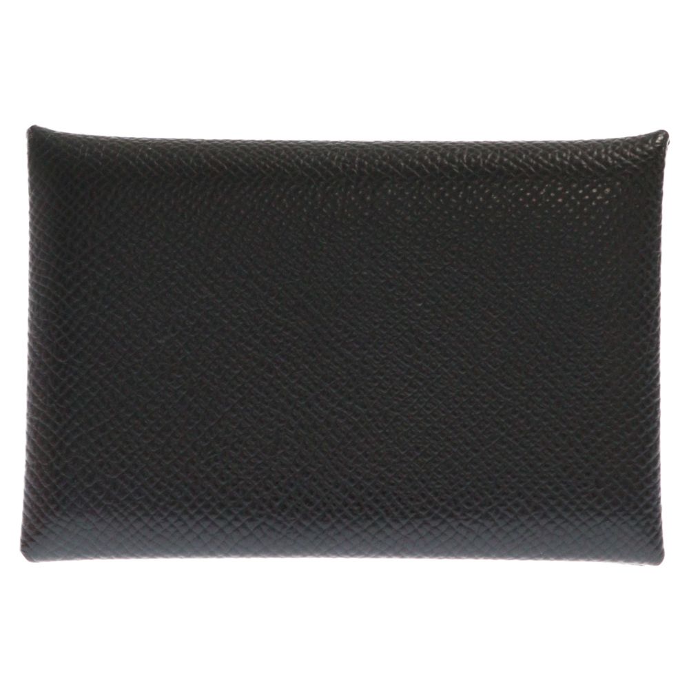 HERMES ブラックレザーコインケース HERMES ブラックレザー コインケース