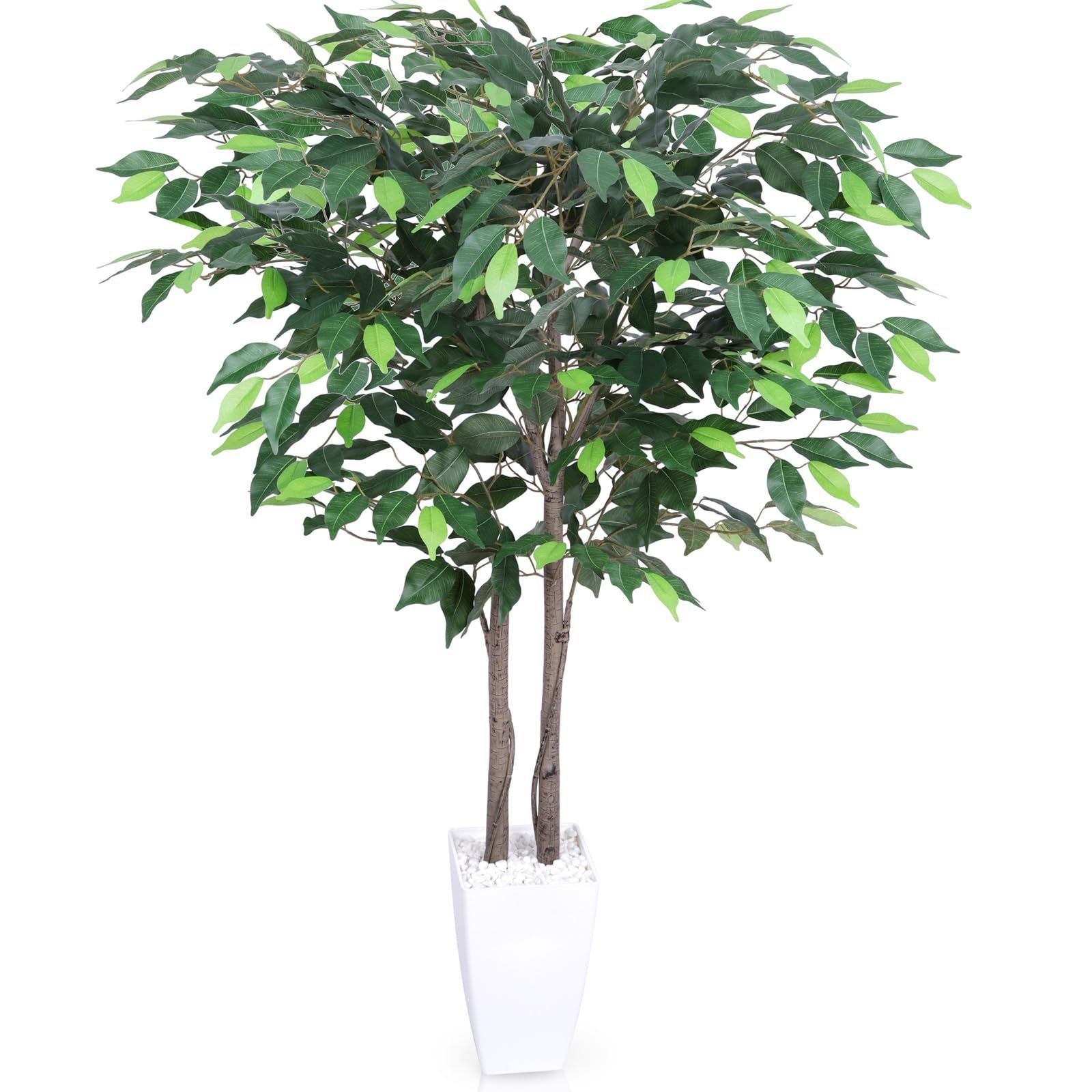 新着商品 Heruiwin 人工観葉植物 フェイクグリーン ガジュマルの木 高さ120cm 造花 観葉樹 インテリアグリーン 光触媒 消臭 オフィス ホーム 室内 デコレーション