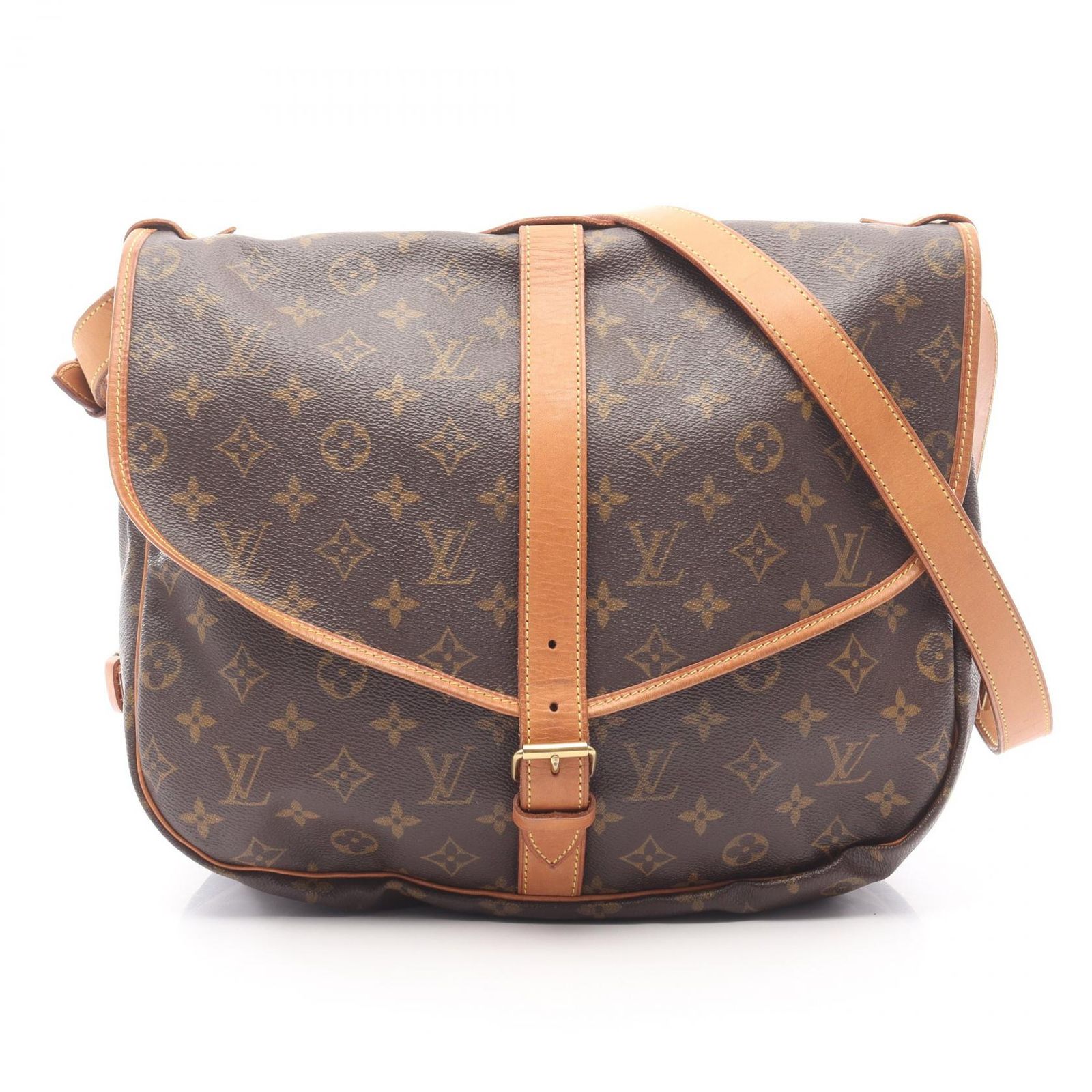 LOUIS VUITTON ルイ ヴィトン ソミュール35 モノグラム ショルダーバッグ