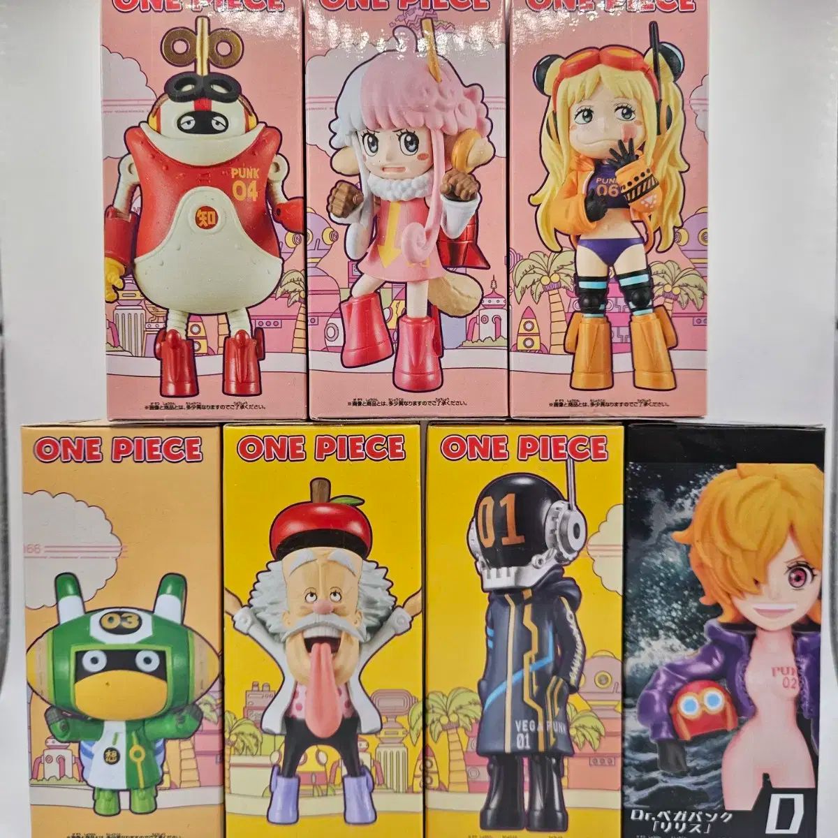 未開封 ONE PIECE（ワンピース） ワールドコレクタブル ベガパンク 7 種 まとめ売り